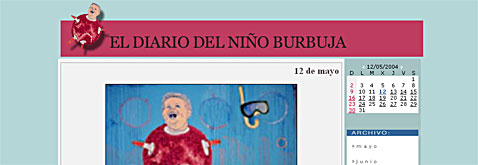 diario del niño burbuja